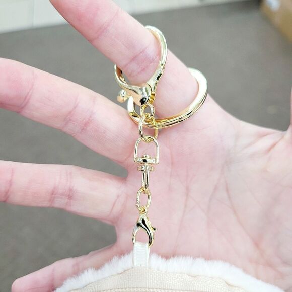 Brand New Pochacco White & Brown Pouch Bag Keychain - Picture 2 of 6